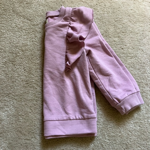 OshKosh B'gosh Lavender Ruffle Sweatshirt - Picture 5 of 5
